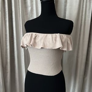 Off Shoulder or Above Shoulder Ruffle top